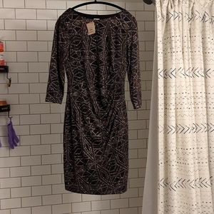 Anne Klein Rose Gold SPARKLE dress Size 10 NWT